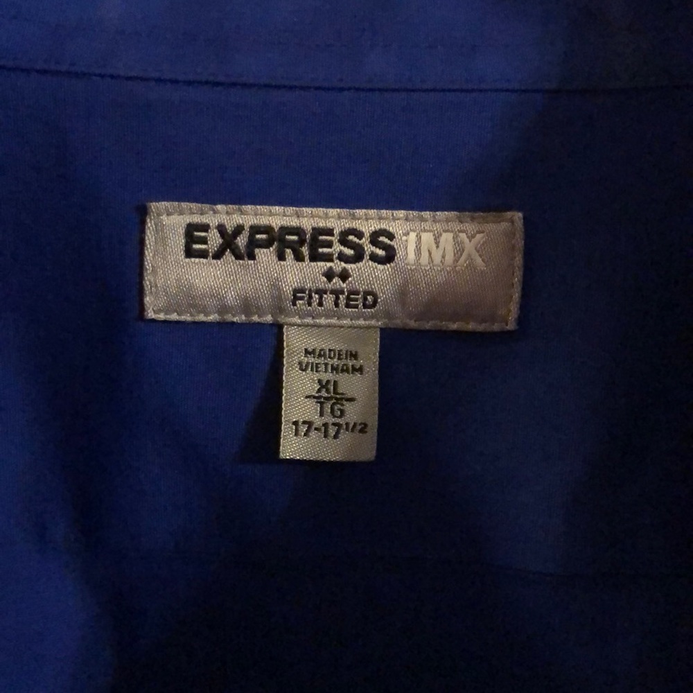 Express Imx Fitted Button Down Xl - image 2